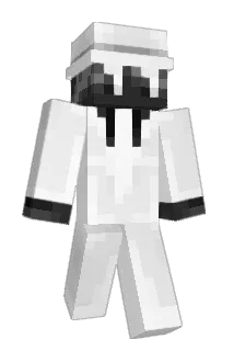 PHANTOM_White Minecraft avatar full body