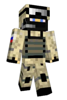 PRBMann Minecraft avatar full body