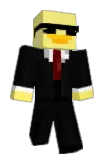 PRETINHOUVA Minecraft avatar full body