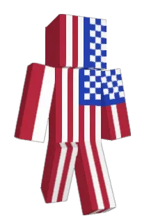 P_Two Minecraft avatar full body