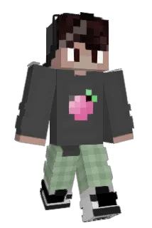 PeachLess Minecraft avatar full body