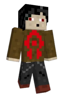 Pendent Minecraft avatar full body
