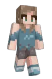 Peppermintdog Minecraft avatar full body