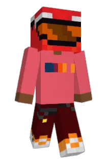 Phychedelic Minecraft avatar full body