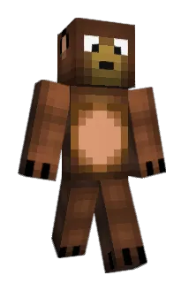 PiegoBear Minecraft avatar full body