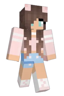 PiinkHearts Minecraft avatar full body