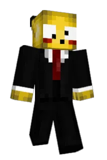 PikachuInASuit Minecraft avatar full body