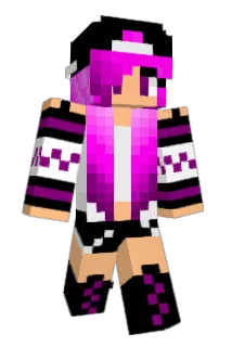 PinkHD Minecraft avatar full body