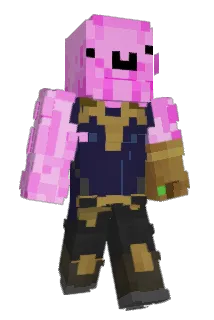 PinkThanos Minecraft avatar full body