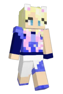 Pink_Axolotl_ Minecraft avatar full body