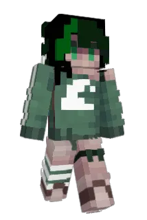 Pink_Black Minecraft avatar full body