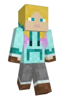 Pinkbowkid Minecraft avatar full body