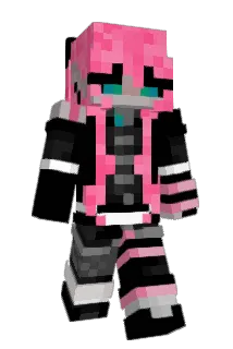 Pinkified Minecraft avatar full body