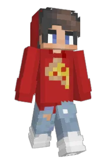 PizzaHere Minecraft avatar full body