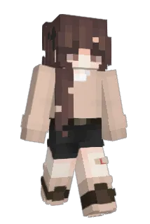 PoeButt Minecraft avatar full body
