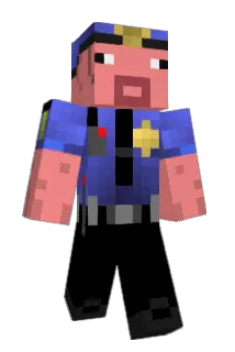 Porkcop Minecraft avatar full body
