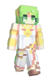 Portaled Minecraft avatar full body