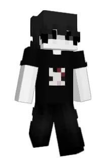 Poured Minecraft avatar full body