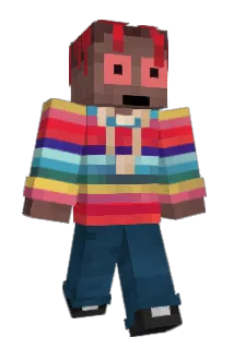 Presented Minecraft avatar full body