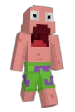 Preving Minecraft avatar full body