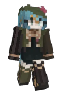 ProjectSekaiMiku Minecraft avatar full body