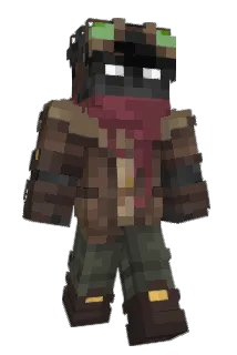 Pseudomonade Minecraft avatar full body