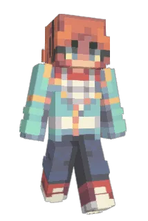 Purpte Minecraft avatar full body