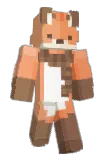PynkFox Minecraft avatar full body