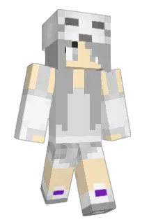 QAQghost Minecraft avatar full body