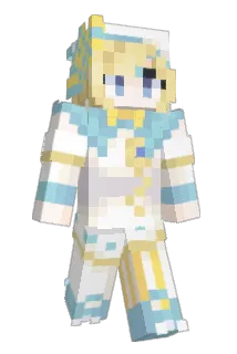 QHcyan Minecraft avatar full body