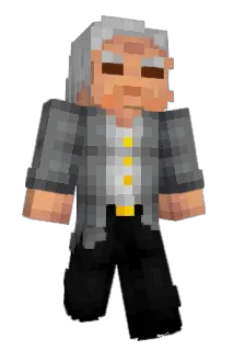 Quadricolored Minecraft avatar full body