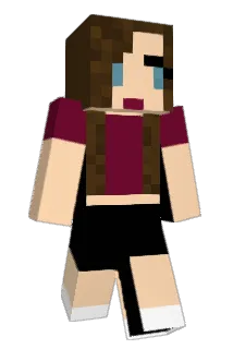 QuietCheerleader Minecraft avatar full body