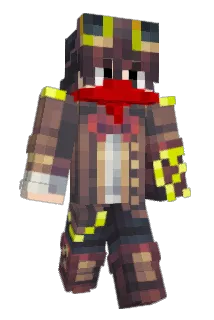R3dB1ack Minecraft avatar full body