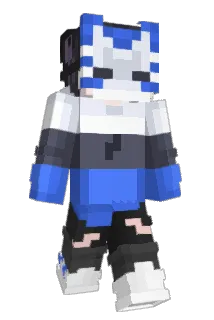 RA_white Minecraft avatar full body