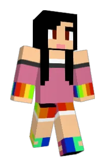 Raaiinbow Minecraft avatar full body