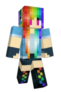 RainbowElmo Minecraft avatar full body
