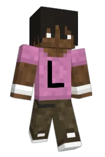 Receding Minecraft avatar full body