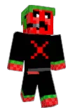 RedCreeperX Minecraft avatar full body