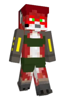 ReddTheFox Minecraft avatar full body