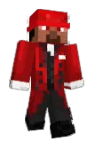 Redified Minecraft avatar full body
