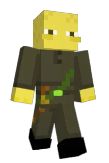 Risograph Minecraft avatar full body
