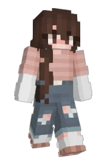 Rosegoldwolf Minecraft avatar full body