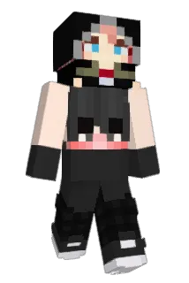 Ruborizado Minecraft avatar full body