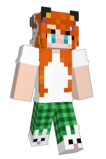 Ruivosa Minecraft avatar full body