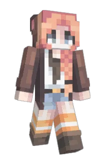 S_Natsu Minecraft avatar full body
