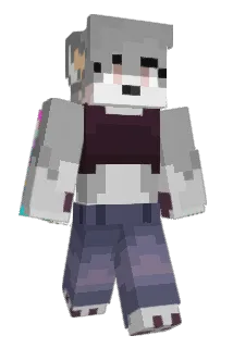 SakuraWolfin Minecraft avatar full body