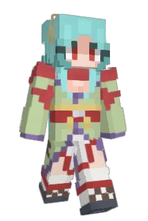 SaltyKitsunez Minecraft avatar full body