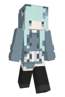 See_through Minecraft avatar full body