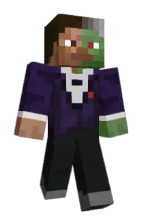Semisynthetic Minecraft avatar full body