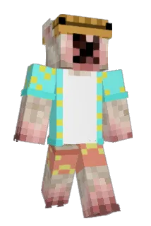 Sguare Minecraft avatar full body